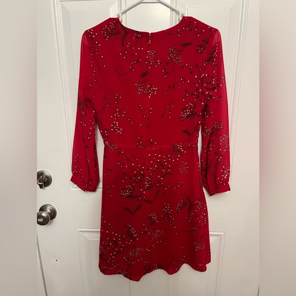 Madewell | Hazelwood Wrap-Front Mini Dress in Windswept Floral Size 0 - Picture 3 of 6